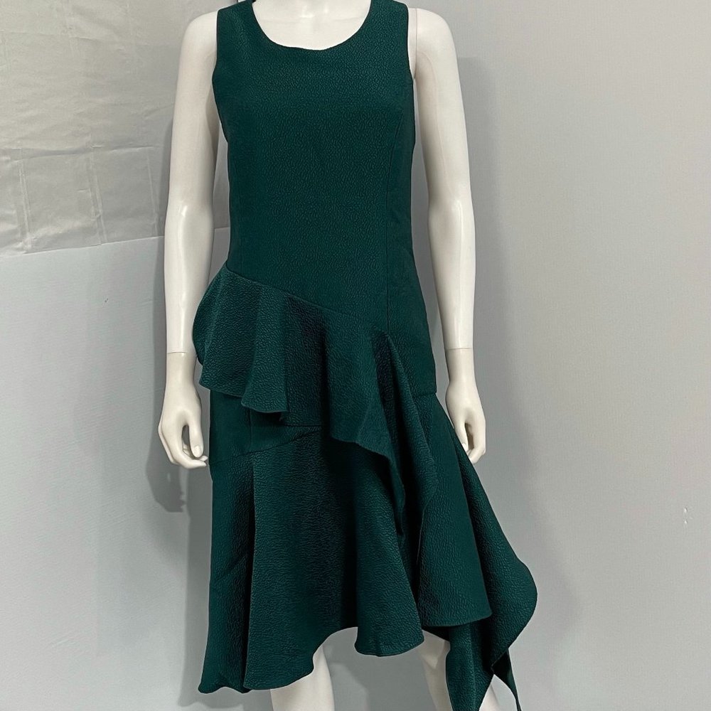 Natori Women's Ruffled Asymmetrical A-Line Dress